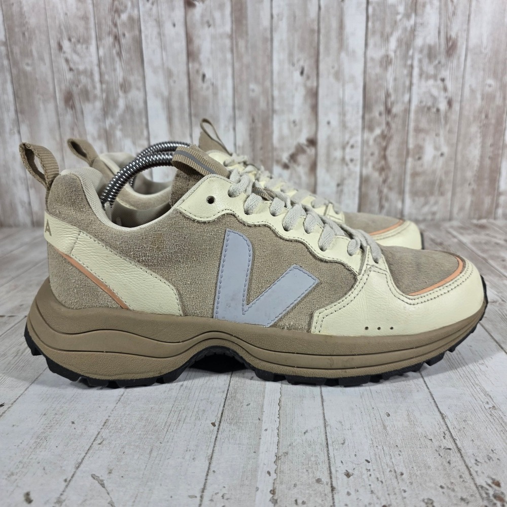 Veja Venturi Suede Leather Sneakers Dune Butter Women 10 Trail Chunky Shoes